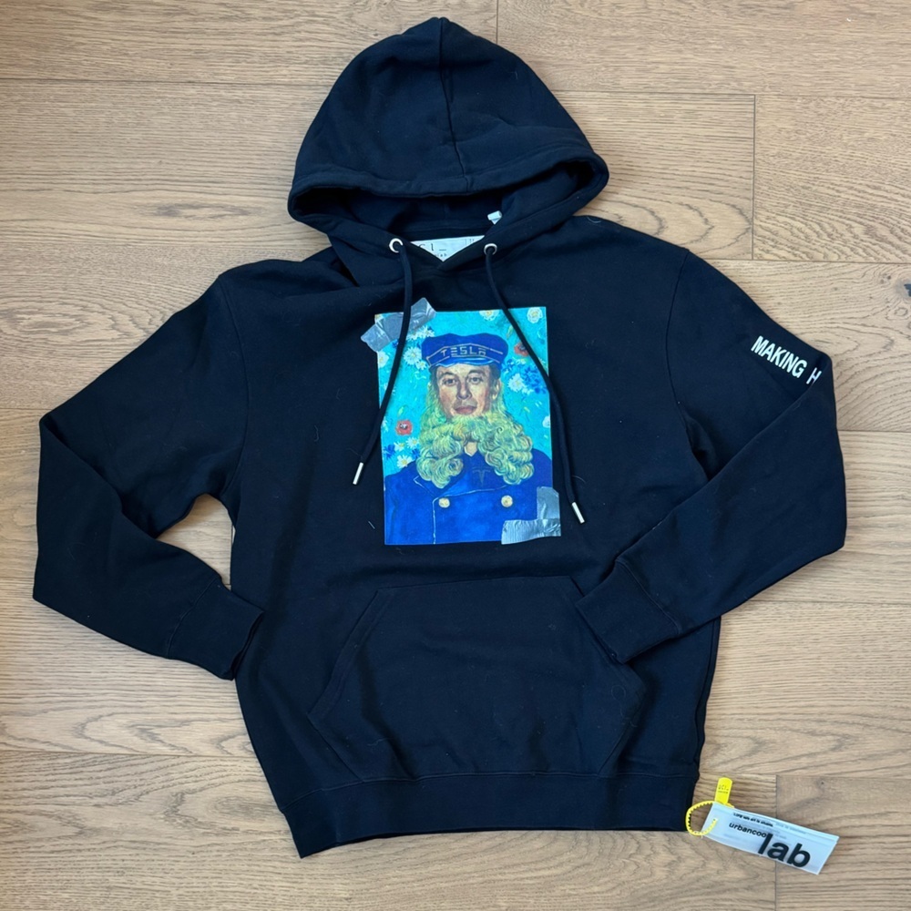 Lemonardo Urban Coolab Captain Musk Hoodie - Size M - NWT - Black